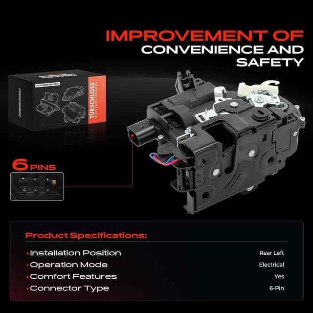 Detalle 1 de Frankberg Door Lock Actuator Rear Left 6-pin