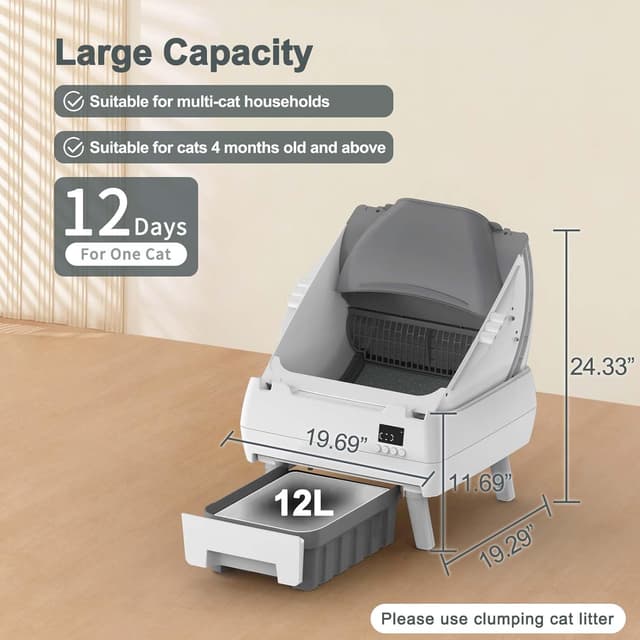 Thumbnail 4 de Automatic Cat Litter Box Self Cleaning