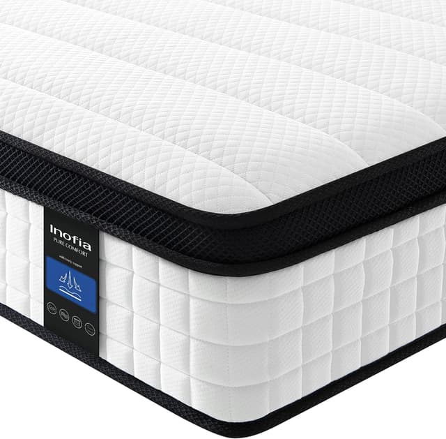 Detalle de Inofia King Size Mattress 10.6 Inch Hybrid Mattress