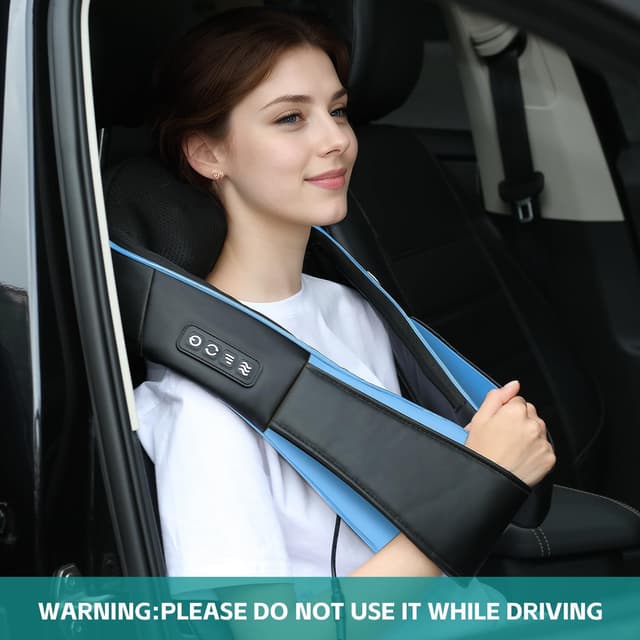 Detalle de cotsoco Neck Massager with Heat and 3D Shiatsu Kneading (Sky Blue)