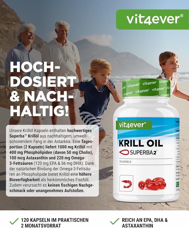 Detalle 2 de vit4ever Krillöl 120 Kapseln