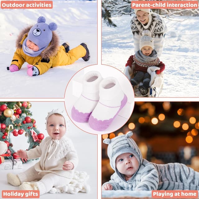 Detalle 2 de TRAMLE Baby Socks Cotton Warm Newborn 10 Pairs