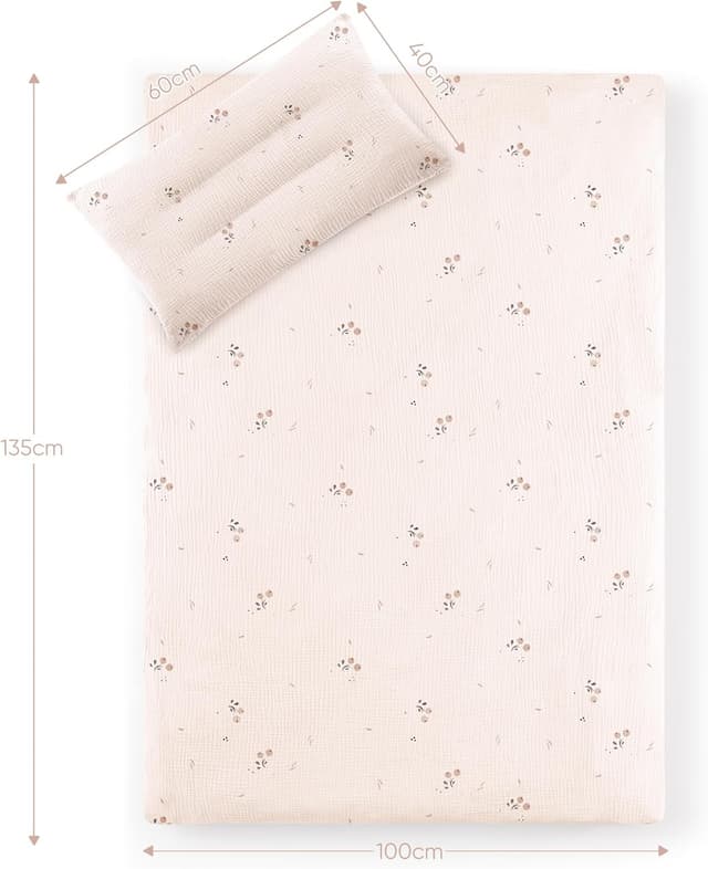 Detalle 1 de Susurration Musselin Kinderbettwäsche 100x135