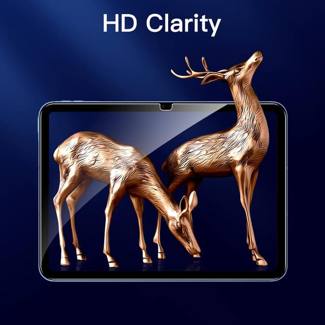 Detalle de JETech Protection d’écran en verre trempé pour iPad A16 (11e/10e génération) – Lot de 2, HD clair