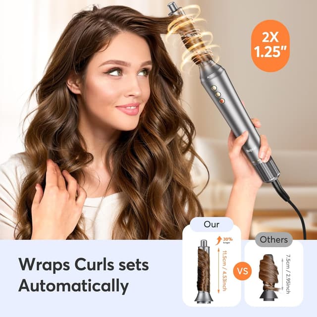 Thumbnail 2 de 5-in-1 Hot Air Styler Wrap 1.25" Curlers