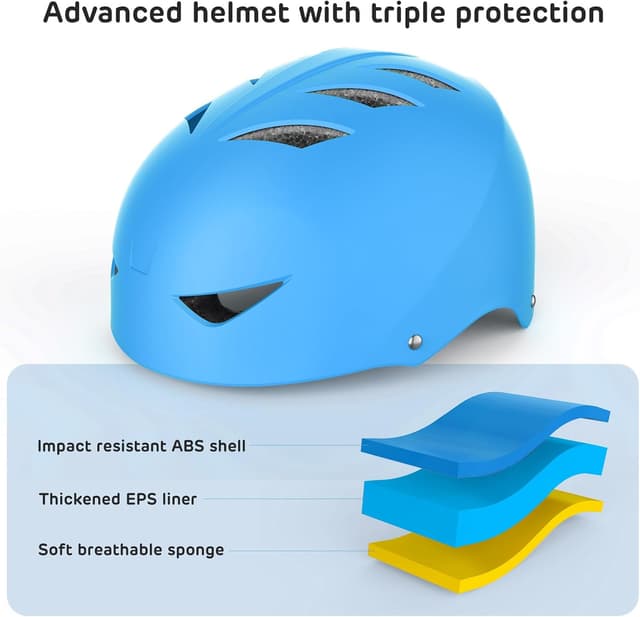 Thumbnail 1 de ValueTalks Kids Helmet and Pads Set Age 5-12