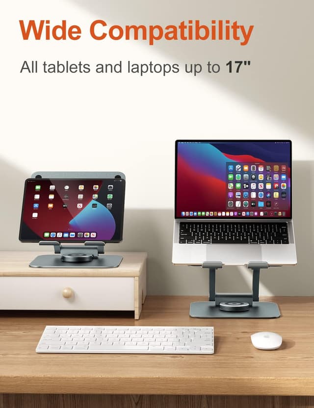 Thumbnail 5 de tounee Support d’ordinateur réglable 360° 10–16