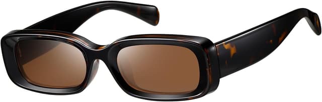 Detalle de Kimorn Women’s Retro Driving Sunglasses with UV400 Protection (Narrow Square Frame)