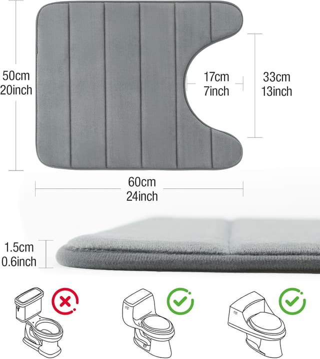 Thumbnail 5 de Tapis de bain HITSLAM 50 x 60 cm antidérapant