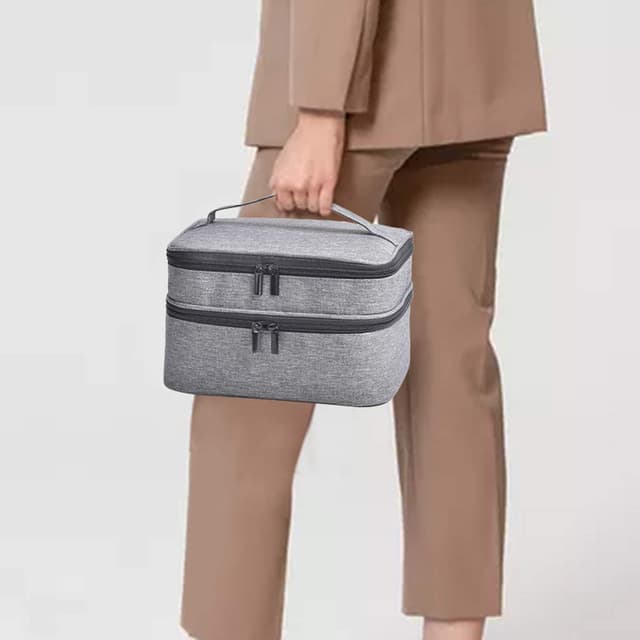 Detalle 2 de Nail Polish Carrying Case Bag for up to 30 Bottles – Double-Layer Storage & Padded Protection