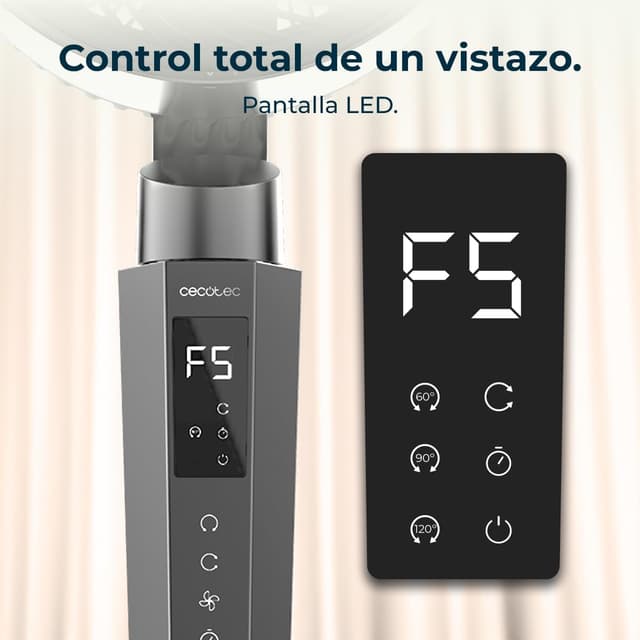 Thumbnail 6 de Cecotec Ventilatore da piantana Circolatore d’aria Energysilence 2400 Cyclone Noir, 40W