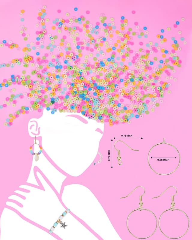 Thumbnail 5 de LovelyMoon Bracelet Making Kit 5000 pcs 🎨