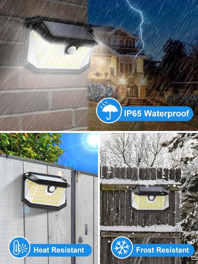 Thumbnail 3 de LANSOW 188 LED Solar Security Lights