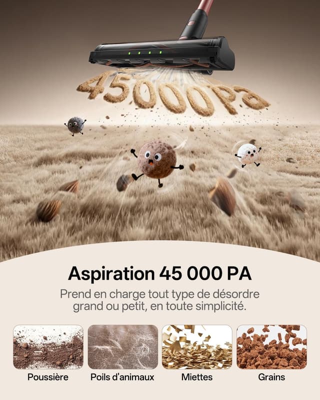 Detalle de Vexilar V10Pro aspirateur balai sans fil 450W