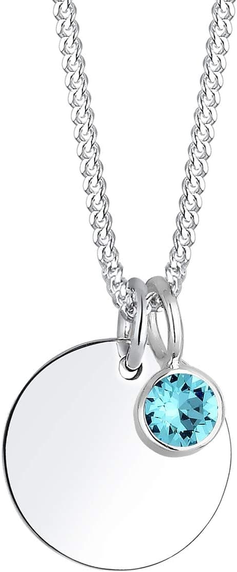 Detalle de Elli Damen Halskette Geburtsstein April 45 cm