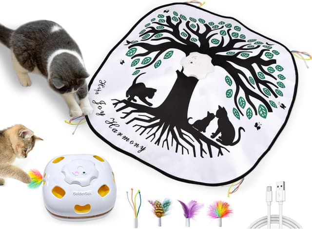 Imagen de GoldenSun Juguete Interactivo para Gatos 4 en 1 2000 mAh en OfertitasTOP