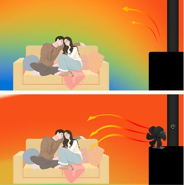 Thumbnail 2 de BLFIRE Log Burner Fan Heat Powered for Wood Fire