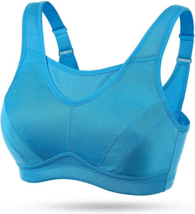 Detalle 2 de Wingslove Soutien-gorge de sport grande taille sans armatures, impact élevé, bretelles réglables