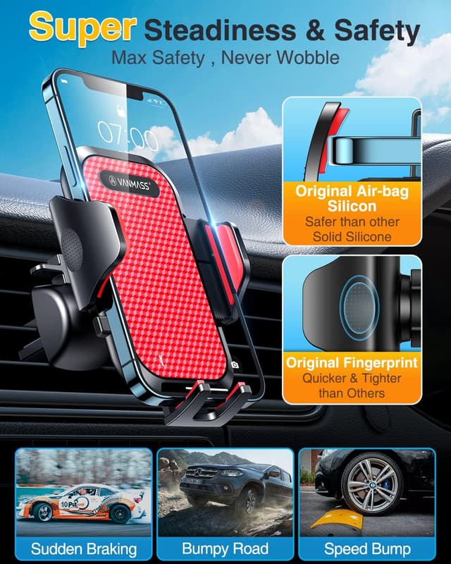 Thumbnail 6 de VANMASS support téléphone voiture à ventouse
