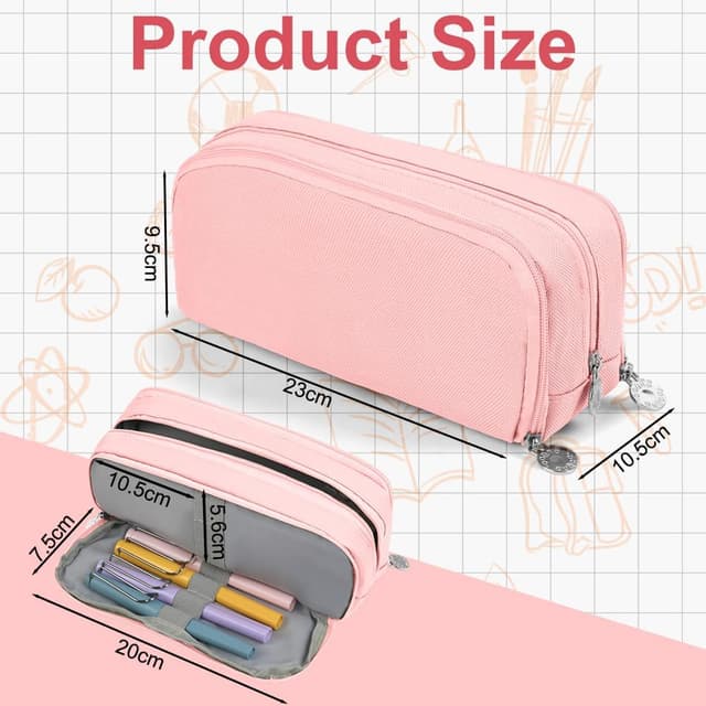 Thumbnail 1 de OFFCUP Estuche Portalápices Grande 3 compartimentos