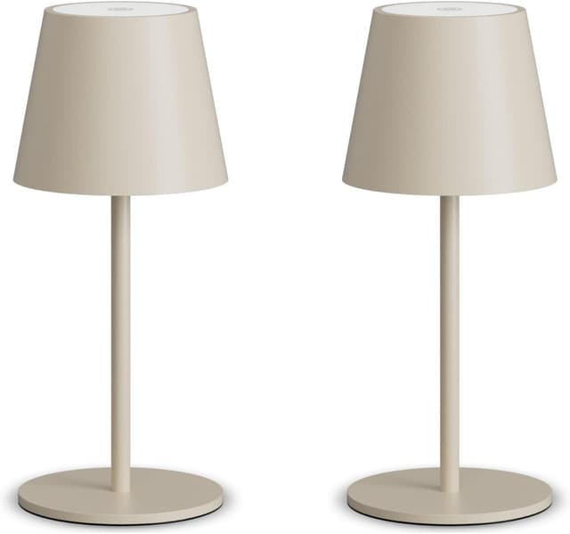 Detalle de lundwa Dimmbare LED Tischleuchte 26 cm