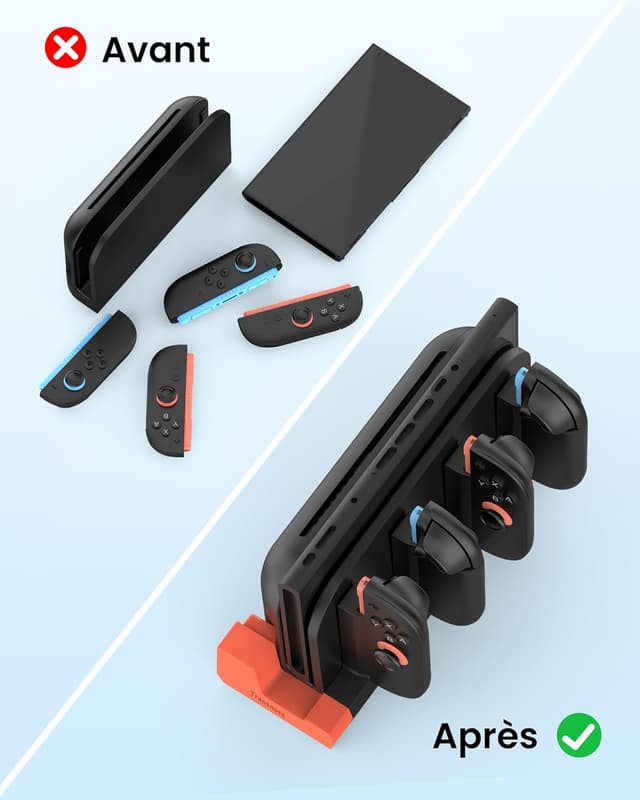 Thumbnail 6 de TRANSNOVO Quad Joycon Station 4 ports