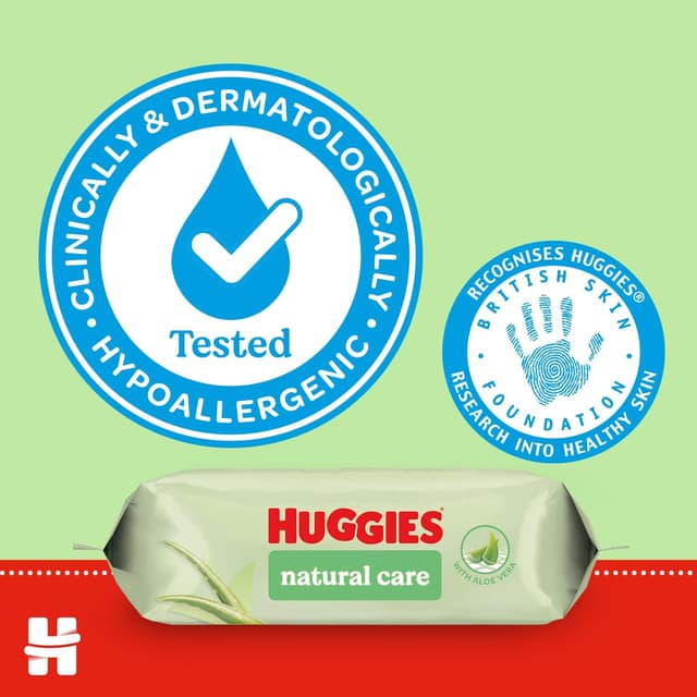 Thumbnail 6 de Huggies Natural Care baby wipes 480 pack