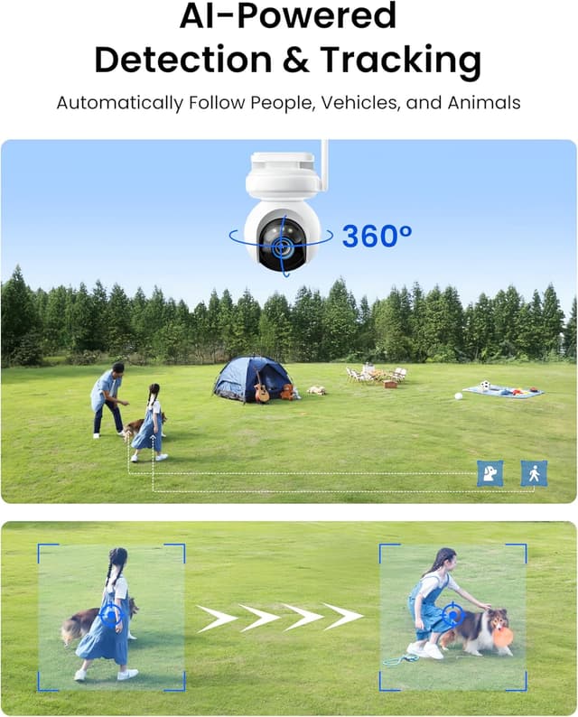 Detalle de Reolink 4G LTE Cellular Security Camera Outdoor (SIM card, 20,000mAh + 12W solar, pan & tilt, auto tracking)