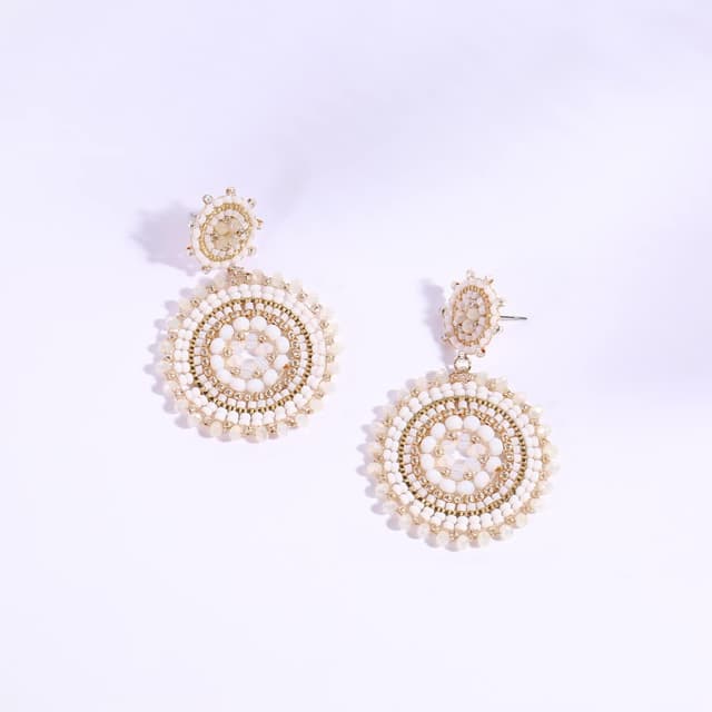 Detalle de Damen-Perlenohrringe Sommer Strand Boho