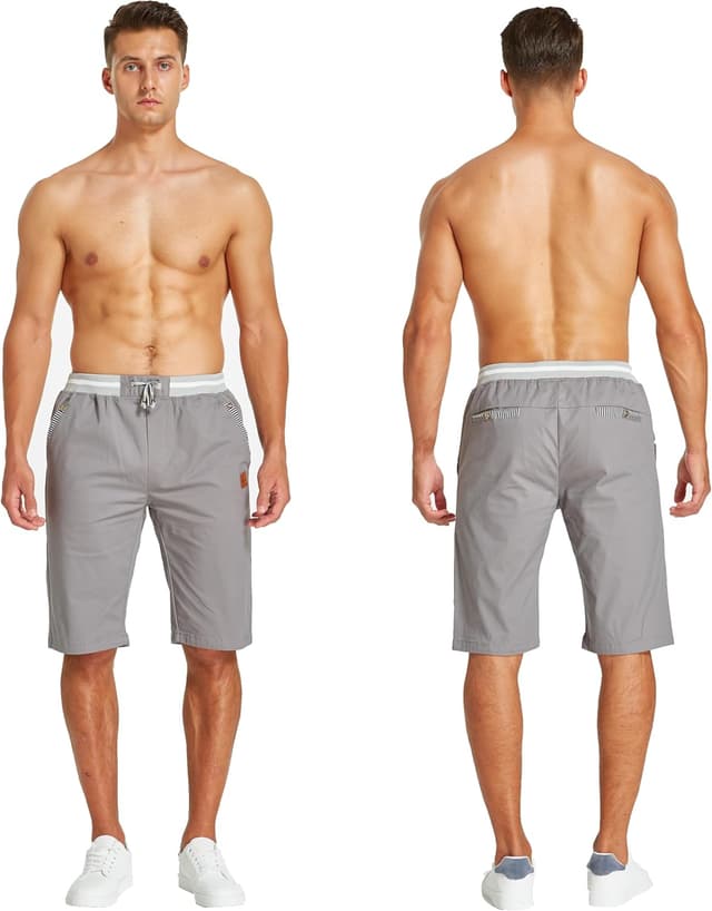 Detalle de HCSS Short Homme en coton casual – bermudas slim fit à taille élastique