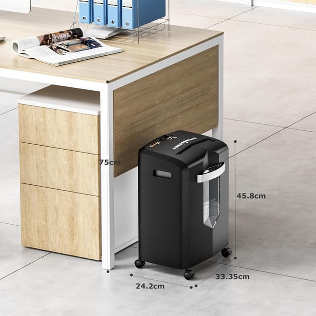 Thumbnail 6 de Bonsaii C266‑B Partikelschnitt Aktenvernichter 12 Blatt 🗑