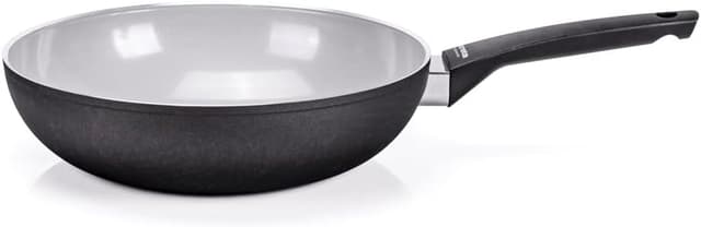 Detalle de Moneta Wok Futura 28 cm Revestimiento Finegres Inducción