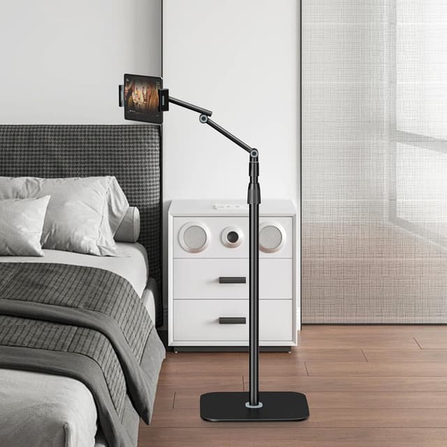 Thumbnail 6 de IMtKotW Tablet Bodenständer – universelle Tablet-Halterung mit Heavy-Duty-Basis, höhenverstellbar (4,7–12,9 Zoll) und 360° drehbar