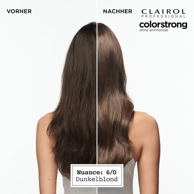 Detalle 2 de Clairol Professional colorstrong dauerhafte Farbe 6/0 Dunkelblond mit AHA-Bonding-System (ohne Ammoniak)