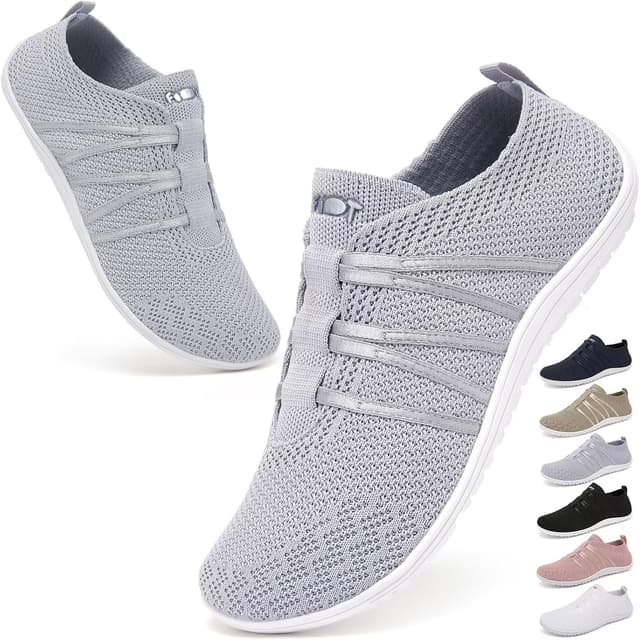 Detalle de Wizshoe Barfußschuhe Damen & Herren – atmungsaktive Slip-On Sneaker mit Zero-Drop Sohle