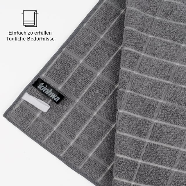 Detalle 1 de KinHwa Mikrofasergeschirrtücher 4er Set 45x65