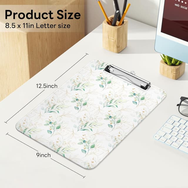 Detalle 2 de Luminzo Klemmbrett A4 Letter für Lehrer 80 Blatt