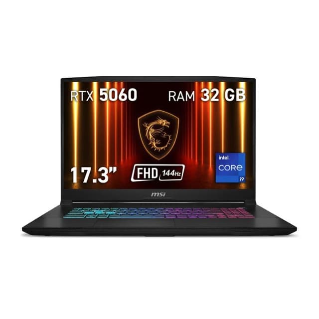 Detalle de MSI Katana 17 HX i9 14900HX, RTX 5060