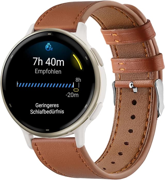 Thumbnail 6 de Bracelet en cuir 20 mm pour Garmin Vivoactive 5/6, Venu 2 Plus, Venu Sq 2 et Vívomove 3 44 mm