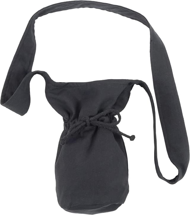 Detalle de HEMAD mantellina con coulisse per borsa piccola in cotone misto lino, stile medievale e rinascimentale