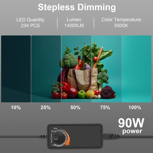 Detalle 2 de PULUZ Fotobox 80x80 cm (32 Zoll) mit dimmbaren LED-Lichtleisten, 234 LEDs und 4 PVC-Hintergründen