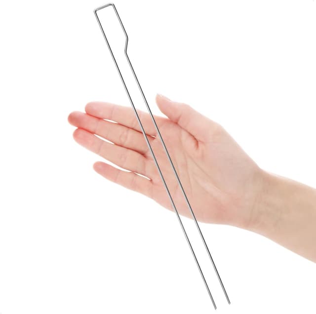 Detalle de Wilhelm Sell 8 spiedini BBQ doppia punta in acciaio inox 430, 30 cm