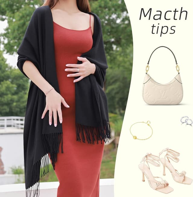 Thumbnail 4 de RIIQIICHY Riiqiichy Chal pashmina 200 cm