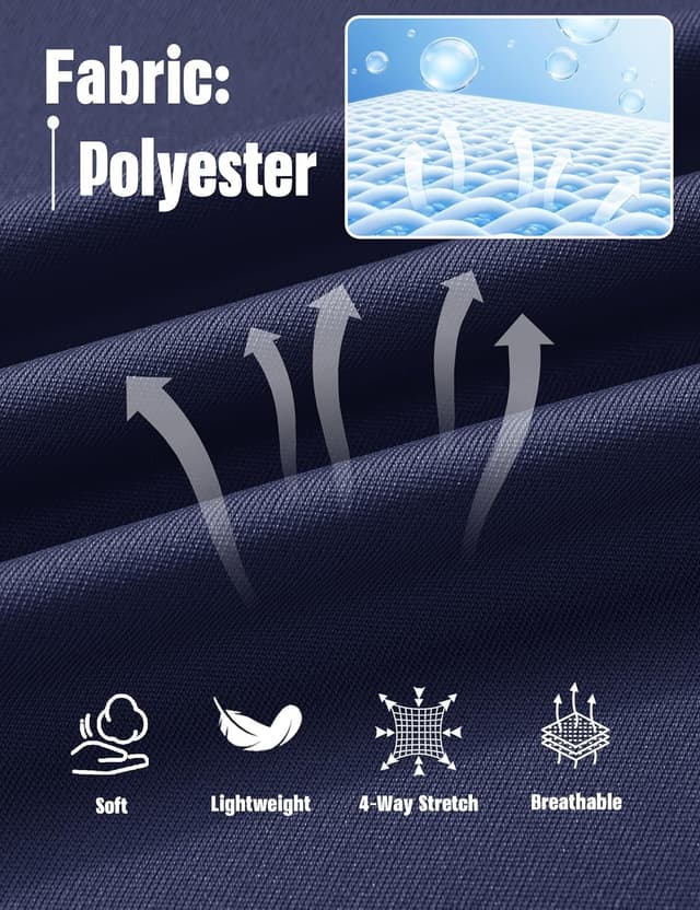 Detalle de MAGCOMSEN Men’s Long Sleeve 1/4 Zip Sun Protection UPF 50+ Rash Guard Top