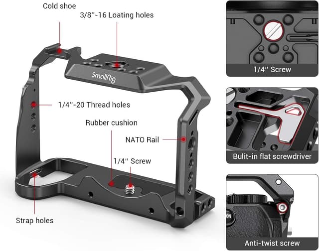 Detalle 2 de SMALLRIG S5 Kamerakäfig für Panasonic S5 – 2983