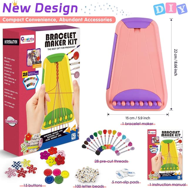 Thumbnail 2 de Kids Friendship Bracelet Kit for Ages 8-12
