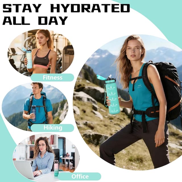 Thumbnail 6 de Borraccia 1 litro con cannuccia