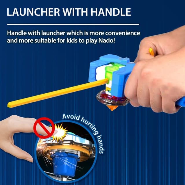 Thumbnail 4 de Infinity Nado Battle Tops toupie avec Launcher