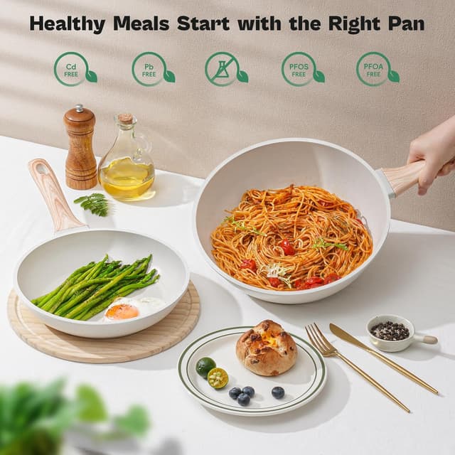 Thumbnail 4 de 13 Pcs Granite Nonstick Cookware Set