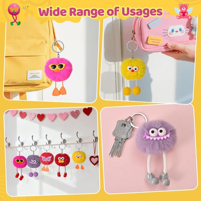 Thumbnail 6 de EFLSJIO Valentine Plush Keychains 24 Pack